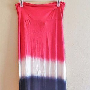 Magenta Maxi Length Skirt